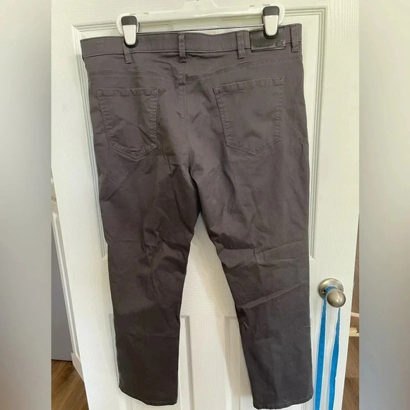 English Laundry Straight Leg chino Pants Men's 40x30 Gray Stretch Zipper Pocket - Picture 5 of 8